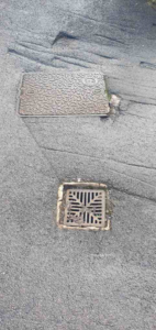 unblocked outdoor drain